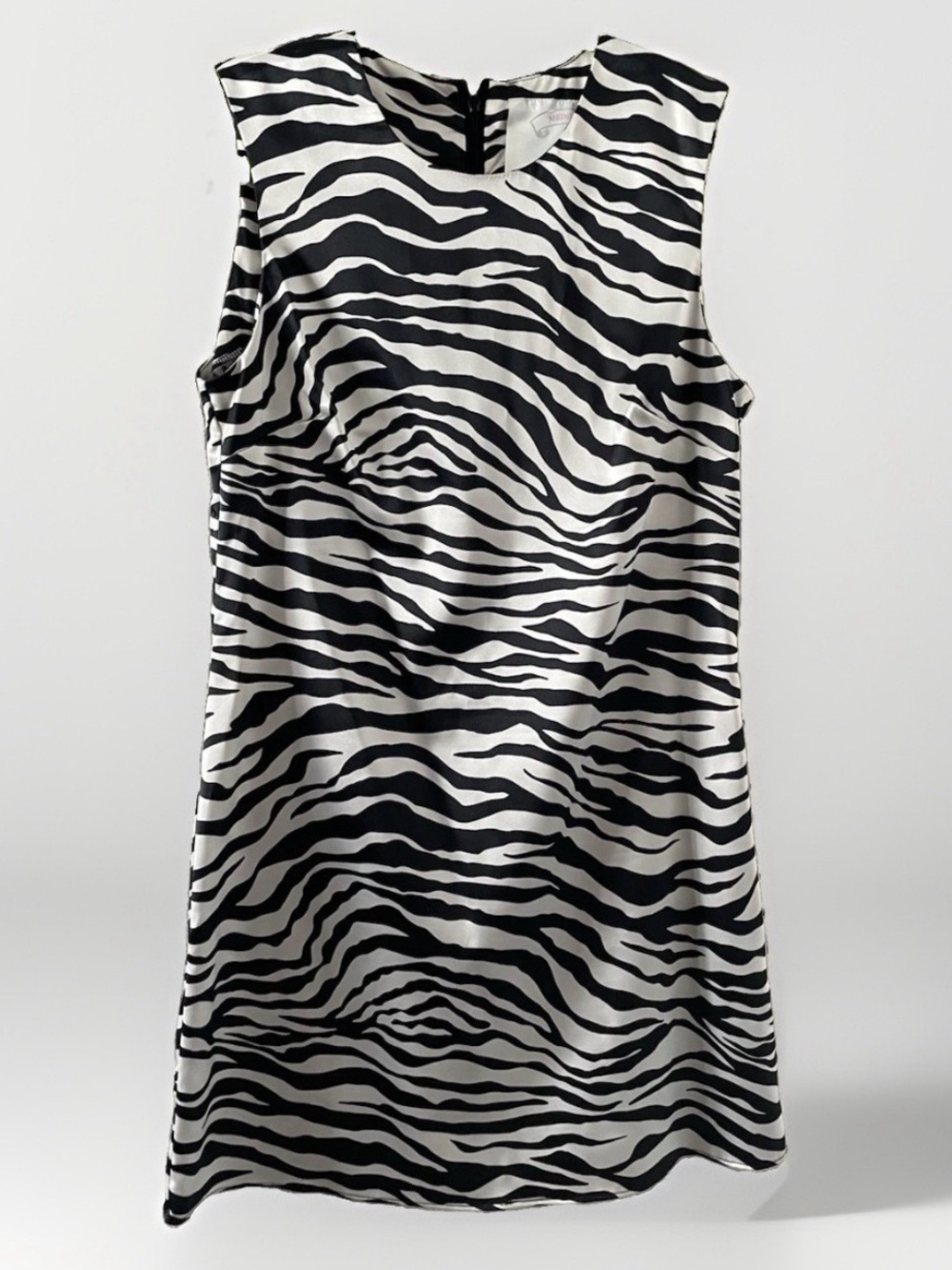 Paris Hilton Black & White Zebra Print Dress